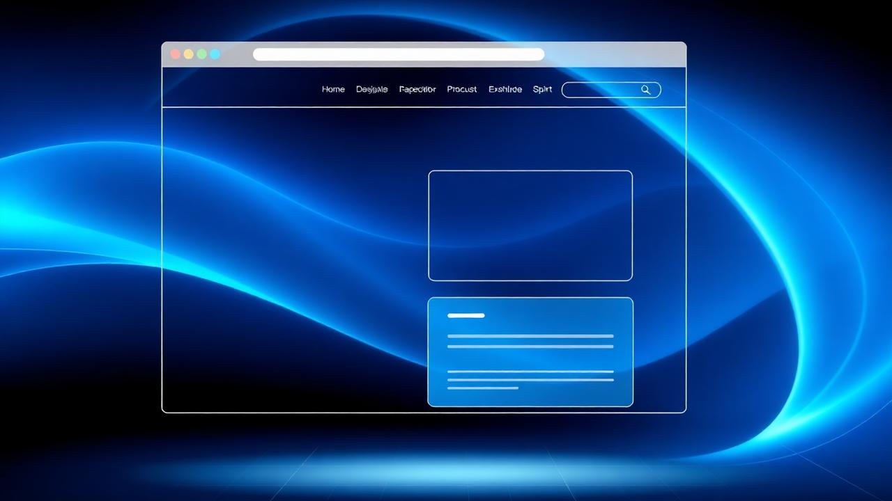 Aperçu d'un site internet professionnel en cours de conception