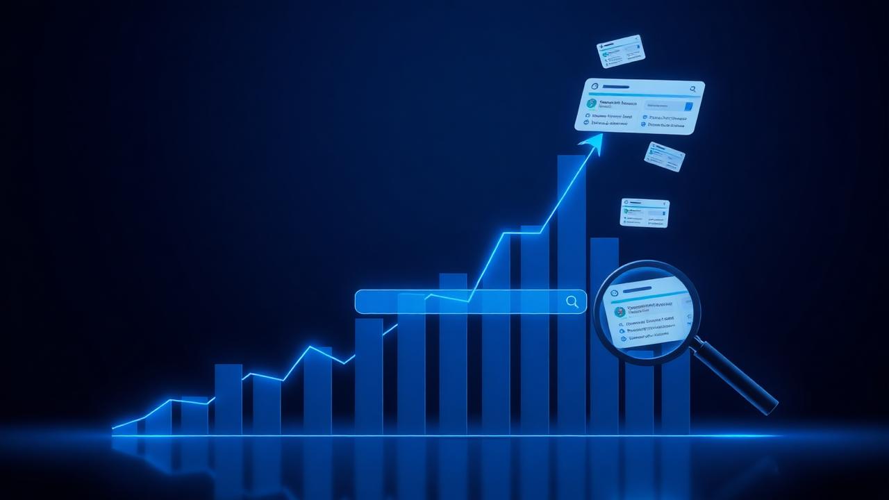 Visualisation du référencement naturel : croissance des positions Google